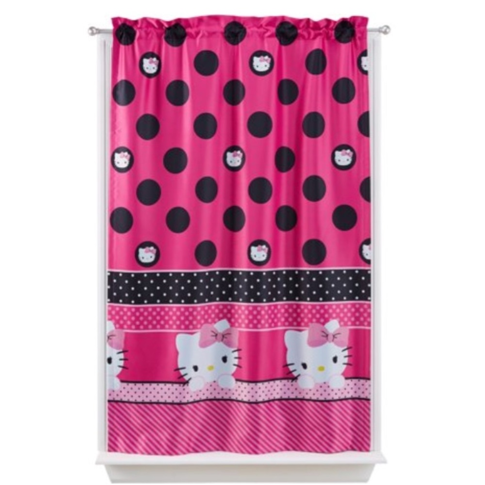 Bundle of 3 Hello Kitty Bedroom Curtain Panels